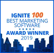 Ignite 100 Best Marketing Software 2019 Award Winner